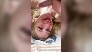 Blonde Slut Gives Blowjob And Gets Fucked Doggy POV Rough Fuck