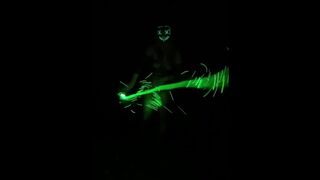 Demon Dancing in the Woods - Amateur Girl -